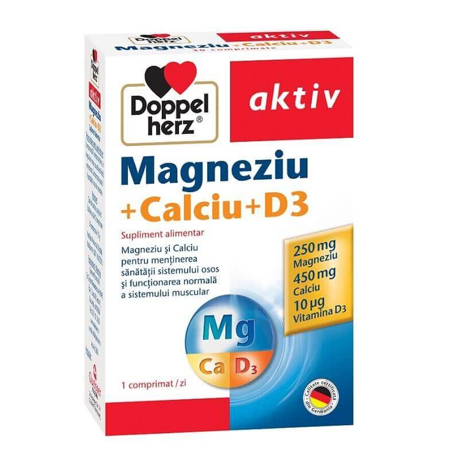Magnesio + Calcio + D3, 30 compresse, Doppelherz recensioni