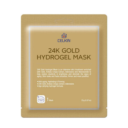 Maschera in oro 24K con idrogel antietà, 25 g, Celkin