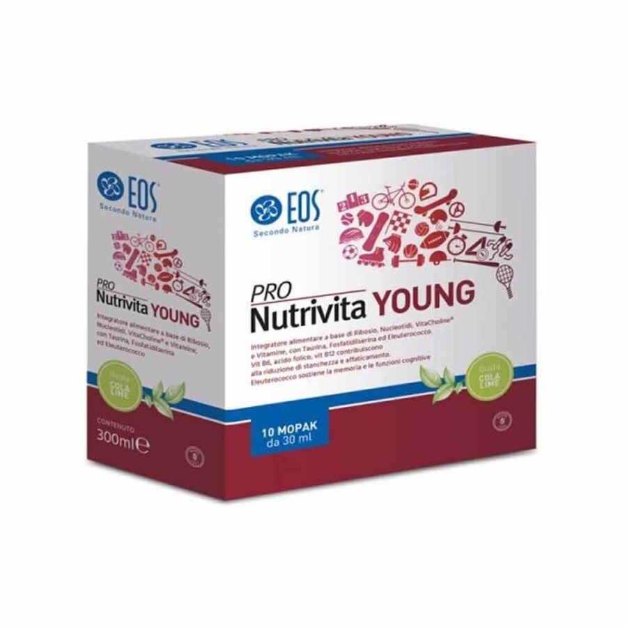 EOS Pro-Nutrivita Young Memoria e Vitalità Senza Glutine, 10 MoPack da 30ml