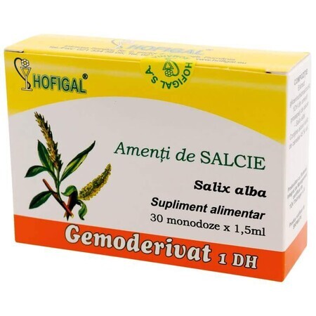 Gocce di salice Gemoderivat, 30 monodosi, Hofigal