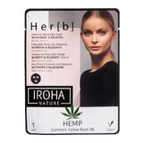 Maschera viso nutriente e rilassante su supporto tessile Herb, 20 g, Iroha
