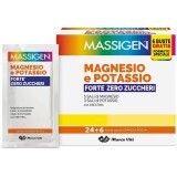 Massigen Magnesio e Potassio Forte Zero Zuccheri Integratore, 30 Bustine