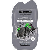 Freeman Maschera gel esfoliante al carbone e zucchero nero, 15 ml