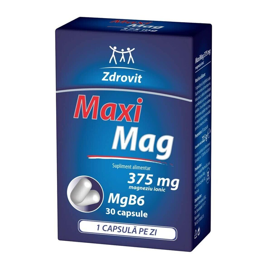 MaxiMag, 375 mg, 30 capsule, Schiacciato recensioni