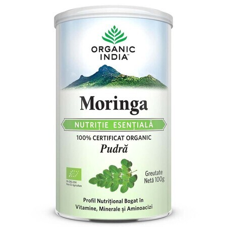 Moringa, Essential Nutrition, 100g, Organic India