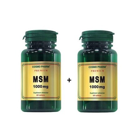 MSM 1000 mg, 60 compresse + 60 compresse, Cosmopharm