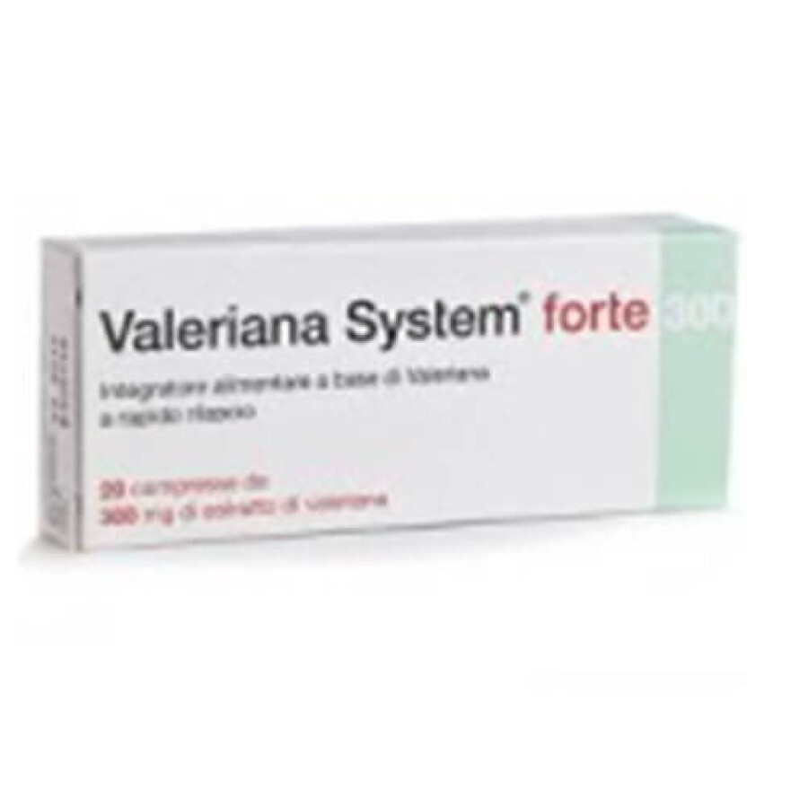 Valeriana System Forte Integratore Alimentare 20 Compresse