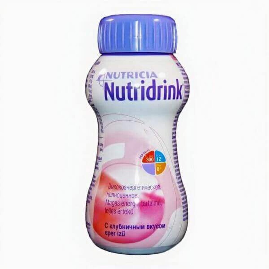 NutriniDrink MF al gusto di fragola, 200 ml, Nutricia