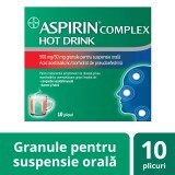 Aspirin Complex Hot Drink 500 mg/30 mg granuli per sospensione orale, 10 bustine, Bayer