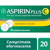 Aspirin Plus C 400 mg/240 mg, 20 compresse effervescenti, Bayer