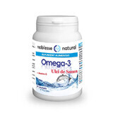 Olio di salmone Omega 3 e vitamina E, 30 capsule, Noblesse