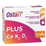 Ostart Plus Ca + K2 + D3, 20 compresse, Fiterman