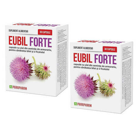 Confezione Eubil Forte, 30 capsule + 30 capsule, Parapharm