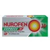 Nurofen Express 200 mg, 10 capsule molli, Reckitt Benckiser Healthcare