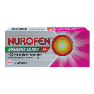Nurofen Immedia Ultra 400 mg, 12 confetti, Reckitt Benckiser Healthcare