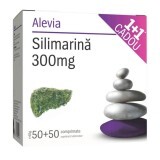 Confezione Silymarin 300 mg, 50+50 compresse, Alevia