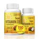Confezione Super Vitamina D3 con olio di cocco 2000UI, 120 + 30 capsule, Zenyth