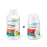 Confezione Omega 3-6-9, 90 capsule + Coenzima Q10 15 mg, 30 capsule, Rotta Natura