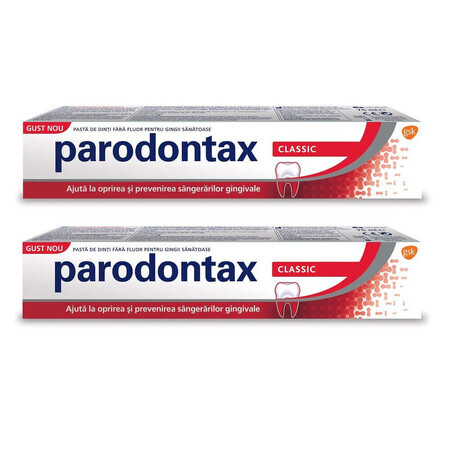 Pack Dentifricio Classico Parodontax, 75 ml + 75 ml, Gsk