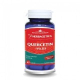 Quercetina con vitamina D3, 60 capsule, Herbagetica