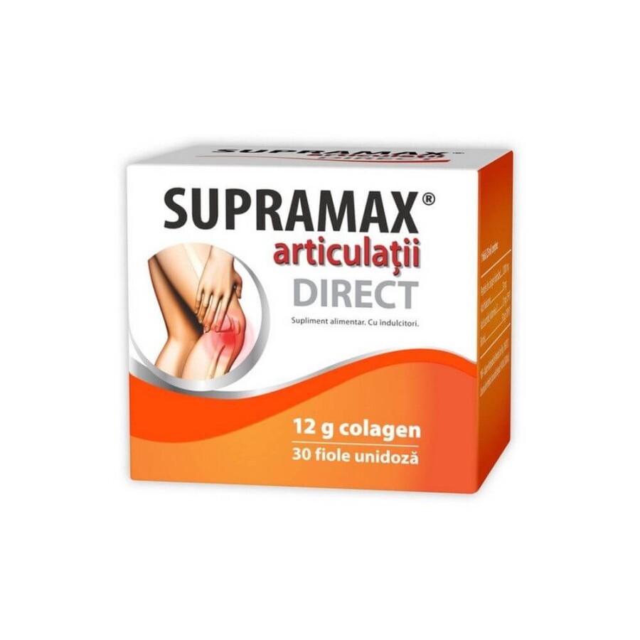Supramax articulații Direct, 12 g collagene, 30 fiale, Zdrovit recensioni