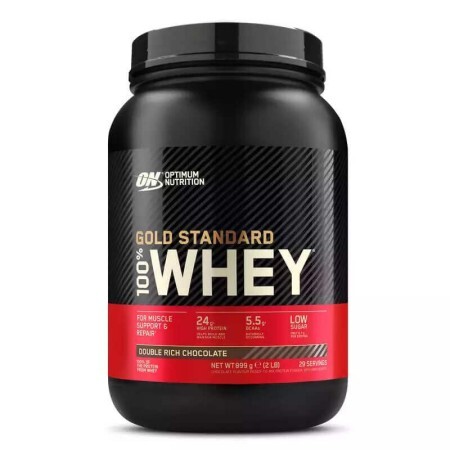 Protein Whey Gold Standard Double Rich Chocolate, 899 g, Optimum Nutrition