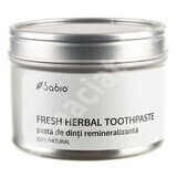 Dentifricio remineralizzante Fresh Herbal, 118 ml, Sabio