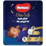 Indumenti da notte Elite Soft n. 6, 15-25 kg, 16 pezzi, Huggies