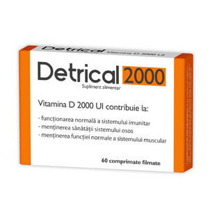 Detrical Vitamin D 2000UI, 60 compresse, Schiacciato