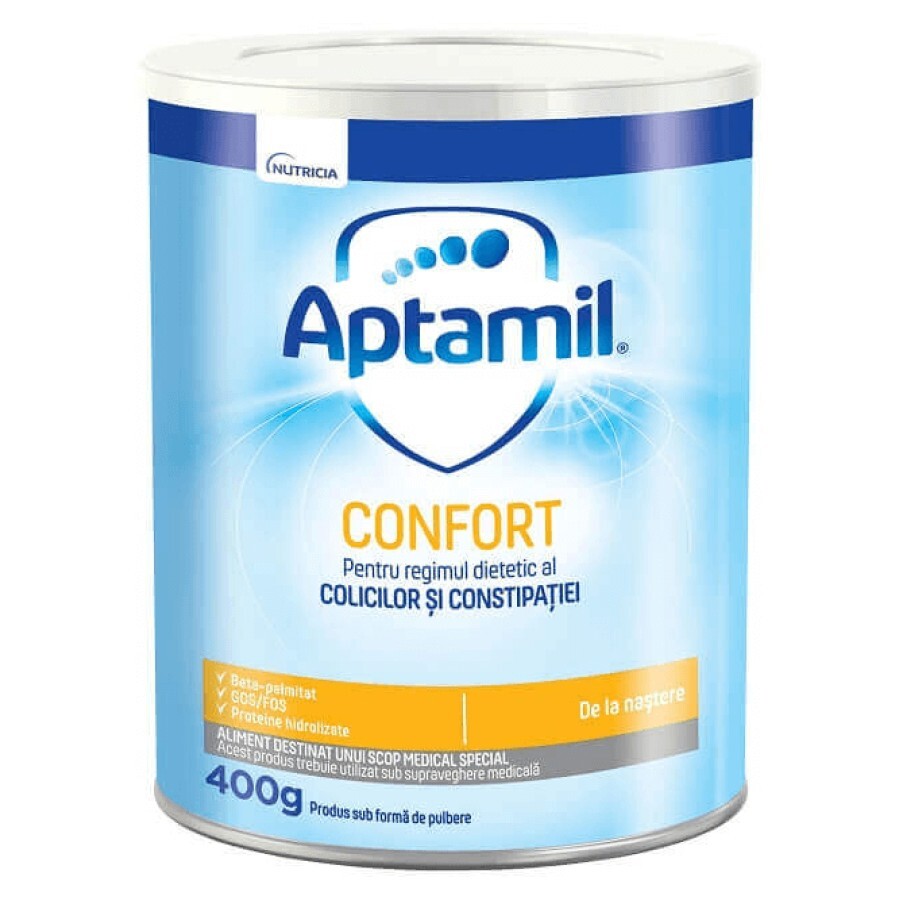 Latte in polvere Aptamil Confort, 0+ mesi, 400 g, Nutricia recensioni