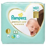 Pannolini Premium Care Newborn n. 1, 2-5 kg, 26 pezzi, Pampers