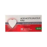 Acido acetilsalicilico 100 mg, 30 compresse gastroresistenti, Krka