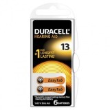 Batterie per apparecchi acustici HA ZA13, 6 pezzi, Duracell