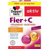 Ferro + Vitamina C + Istidina + Acido folico, 30 compresse, Doppelherz