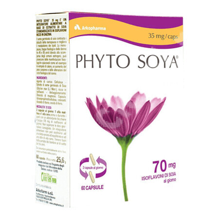 Arkopharma Phyto Soya Menopausa Integratore Alimentare 35 mg 60 Capsule