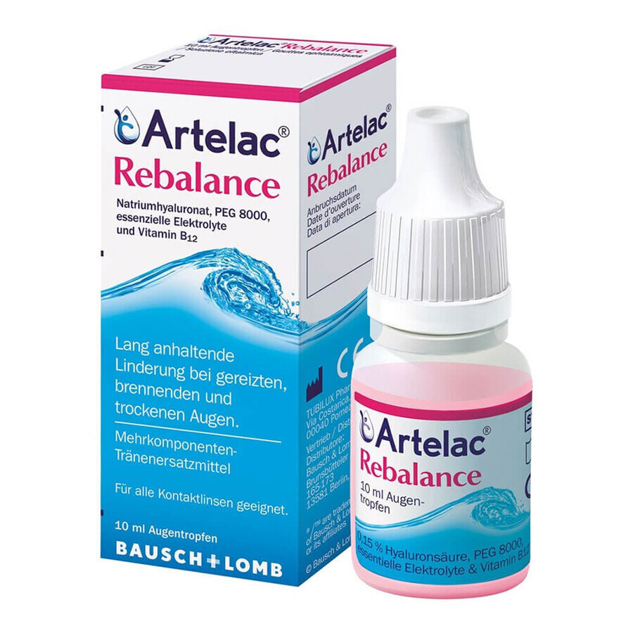 Artelac Rebalance Gocce Oculari Multidose Senza Conservanti, 10 ml, Bauch&Lomb recensioni