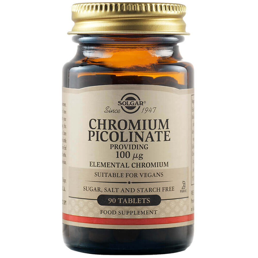 Solgar Chromium Picolinate, 100 µg, 90 capsule recensioni