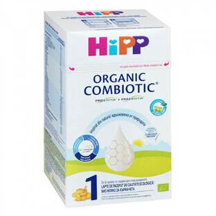 Latte in polvere Bio starter Organic Combiotic 1, 0 mesi, 800 g, Hipp