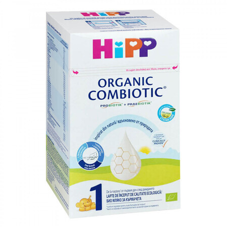 Latte in polvere Bio starter Organic Combiotic 1, 0 mesi, 800 g, Hipp