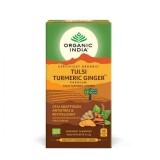 Tè adattogeno alla curcuma e zenzero, 25 bustine, Organic India