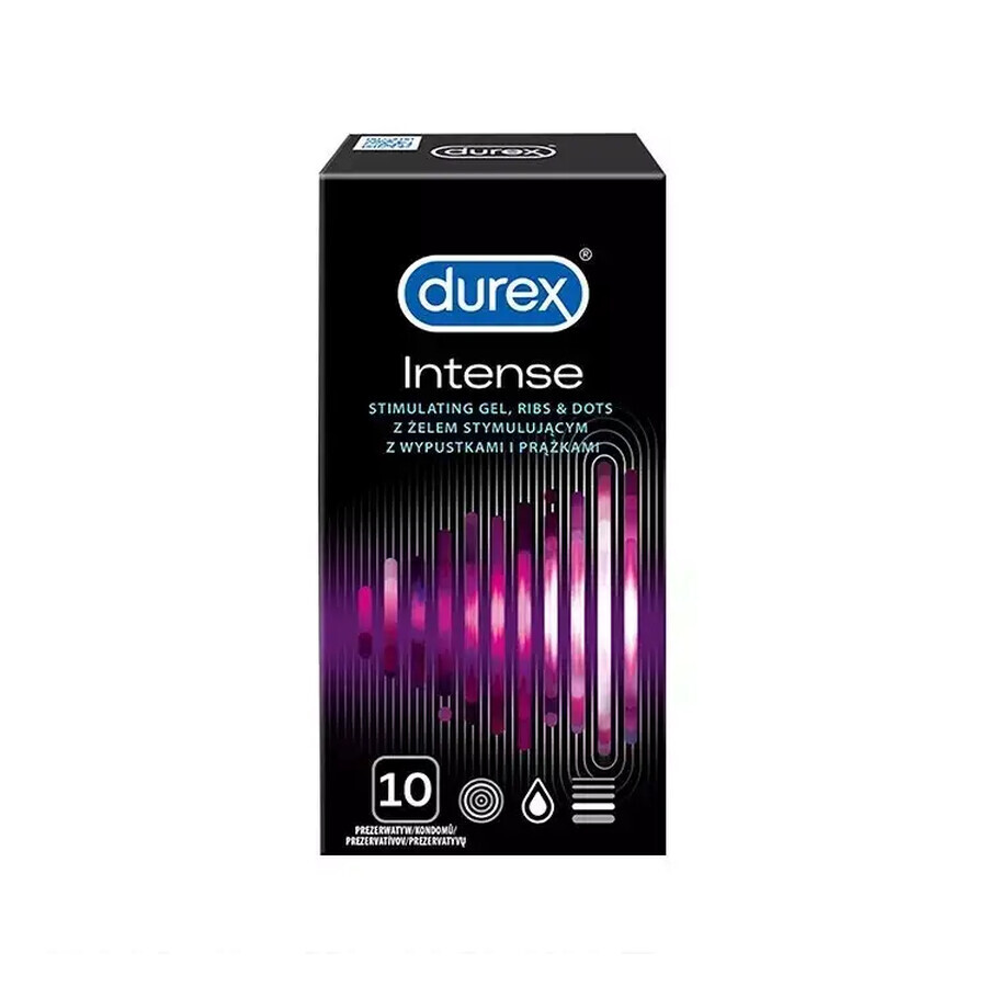 Preservativi intensi, 10 pezzi, Durex