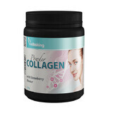 Polvere di collagene più vitamina C al gusto di fragola, 330 grammi, VitaKing