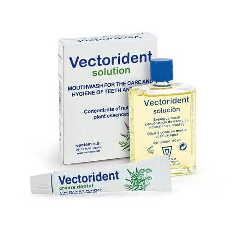 Vectorident collutorio concentrato con estratto vegetale, 50 ml, Vectem