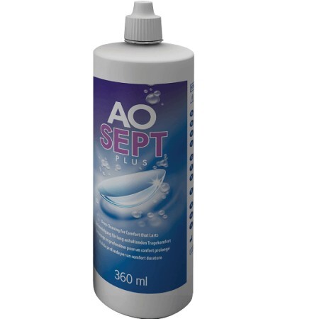 Soluzione di manutenzione per tutti i tipi di lenti - Aosept Plus, 360 ml, Alcon