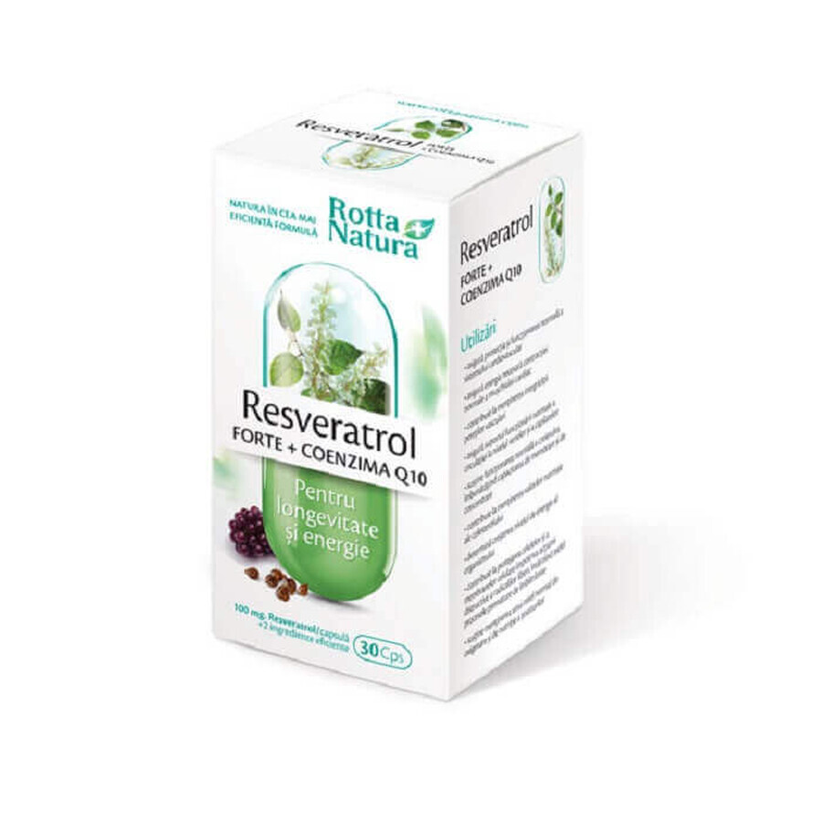 Resveratrol Forte + Coenzima Q10, 30 capsule, Rotta Natura recensioni
