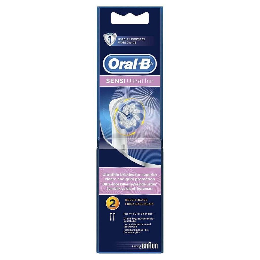 Prenota lo spazzolino Sensitive Ultra Thin, 2 pezzi, Oral B
