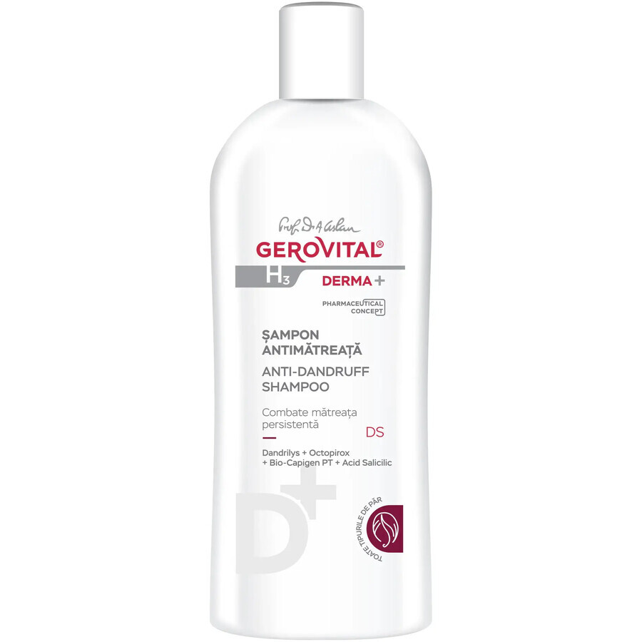 Shampoo Antiforfora, Gerovital H3 Derma+, 200 ml, Farmec