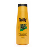 Shampoo nutriente con cheratina e olio di argan Gold 24K Keratin, 400 ml, Nelly Professional