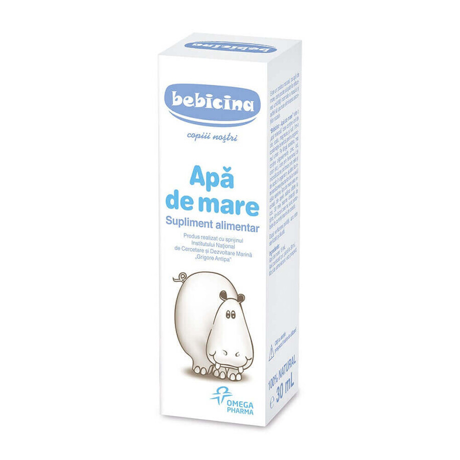 Acqua di mare per l'igiene nasale, Bebicina, 30 ml, Omega Pharma