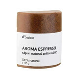 Sapone anticellulite naturale all'aroma di caffè espresso, 130 g, Sabio
